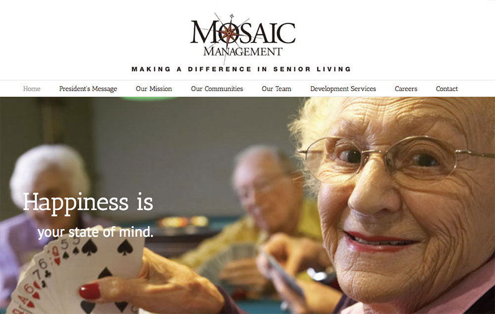 website design fro Mosiac Management