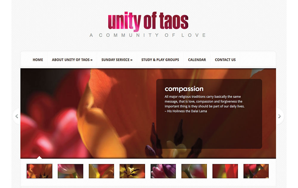 web site design for Unity Church